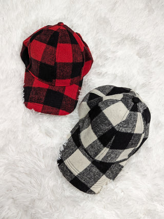 Buffalo Plaid Hat *Final Sale*