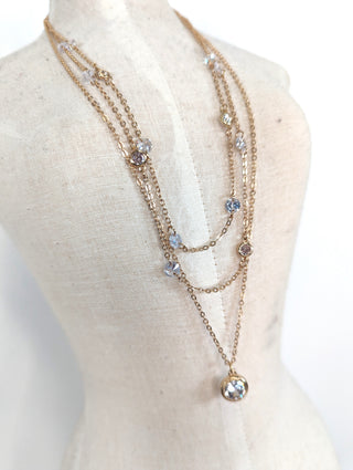 Lucy 3 Chain Stone Necklace