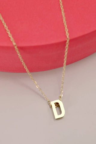 Initial Necklace: 18K STAINLESS STEEL TARNISH FREE