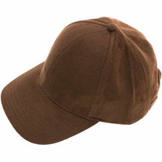 Faux Suede CC Ball Cap