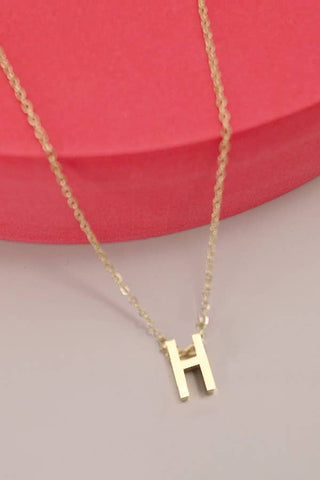 Initial Necklace: 18K STAINLESS STEEL TARNISH FREE