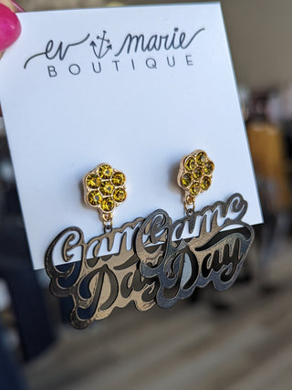 Stamped Game Day Earrings