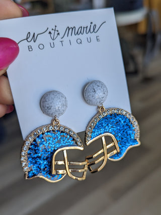 Glitter Helmet Earring