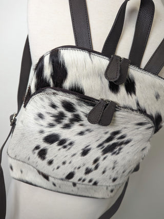 Cash Cowhide Backpack Purse