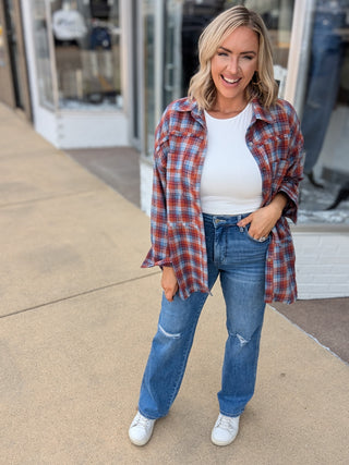 Lina Plaid Button Down