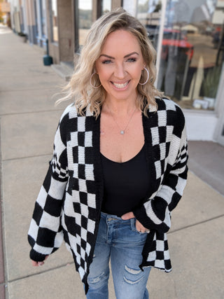 Arlo Checkered Cardigan