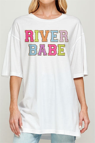 Oversized RIVER BABE Graphic Tee *Final Sale*