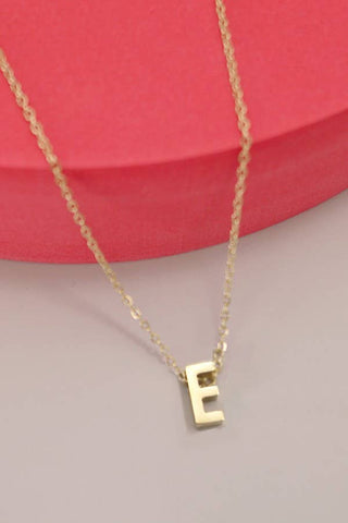 Initial Necklace: 18K STAINLESS STEEL TARNISH FREE