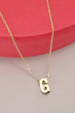 Initial Necklace: 18K STAINLESS STEEL TARNISH FREE